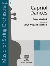 Capriol Dances Orchestra sheet music cover